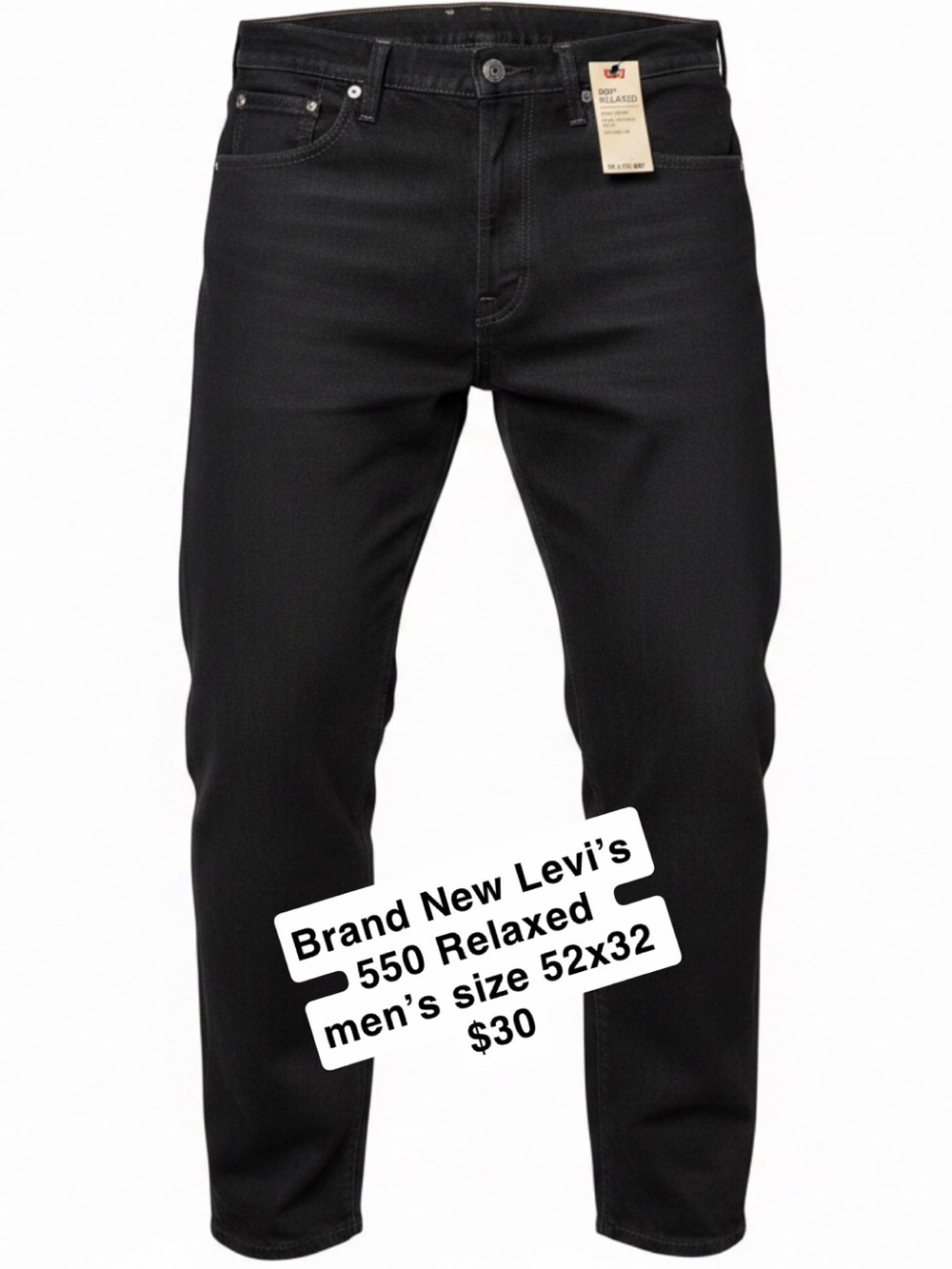 Levi's Men's Relaxed Fit Jeans in Black